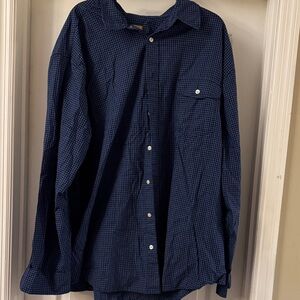 The Foundry Supply Co. Navy Plaid Shirt